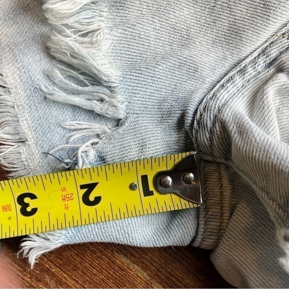Abercrombie & Fitch Shorts Size 25 Button Fly Cut Off Ripped Women’s Juniors - Picture 8 of 11